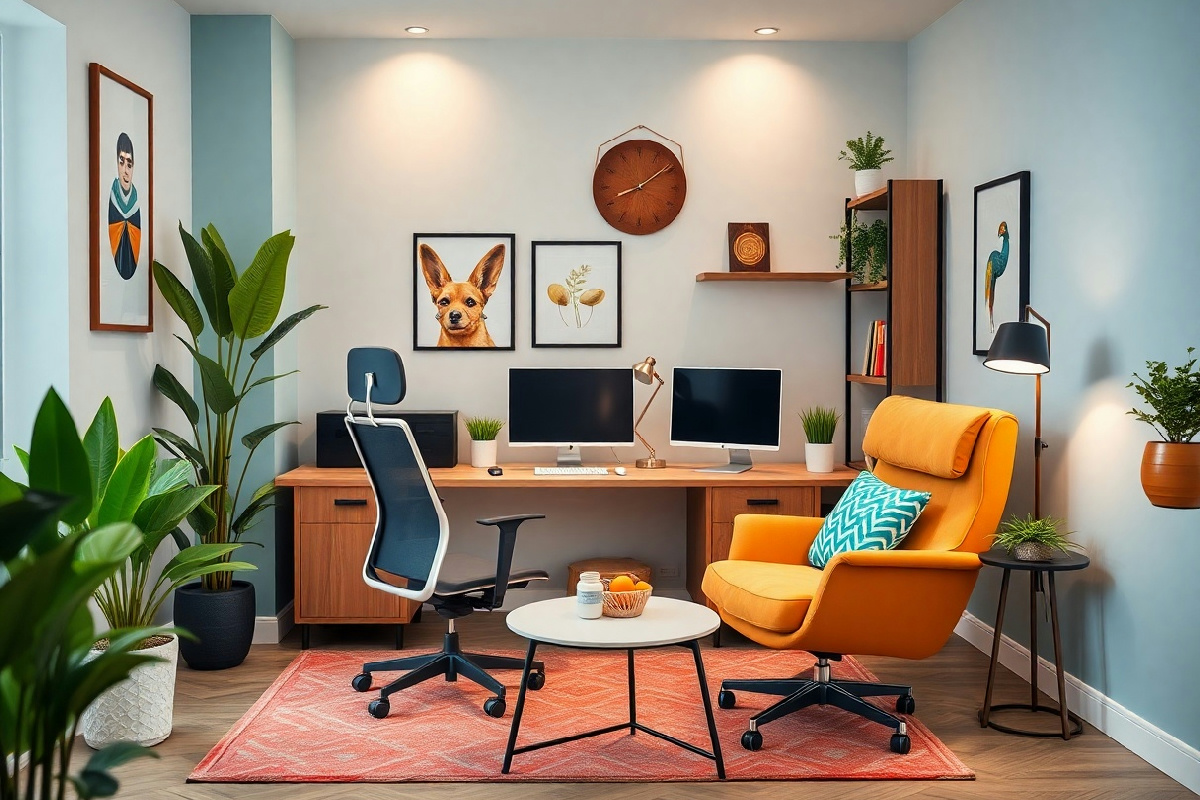 Rendi il tuo angolo ufficio un luogo di creatività e comfort con idee per lavorare con stile e funzionalità